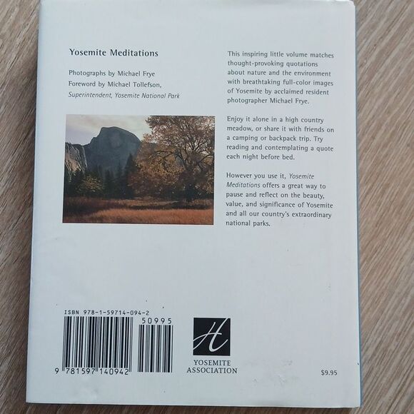 Yosemite Meditations Book Michael Frye 2003 Quotes National Parks Photos Gifts - Picture 8 of 9
